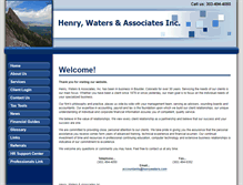 Tablet Screenshot of henrywaters.com